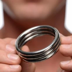 Steel, Chrome & Other Metal Penis Rings Extreme Sex Toys, Bondage, & Fucking Machines | ExtremeRestraints