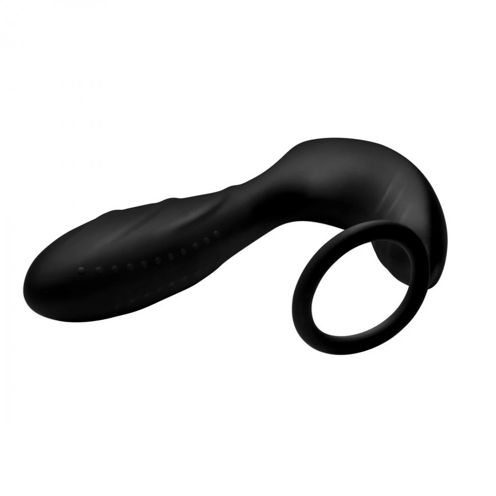 Remote Sex Toys Extreme Sex Toys, Bondage, & Fucking Machines | ExtremeRestraintsSilicone Prostate Vibrator And Cock Ring W/Remote Control - Image 5