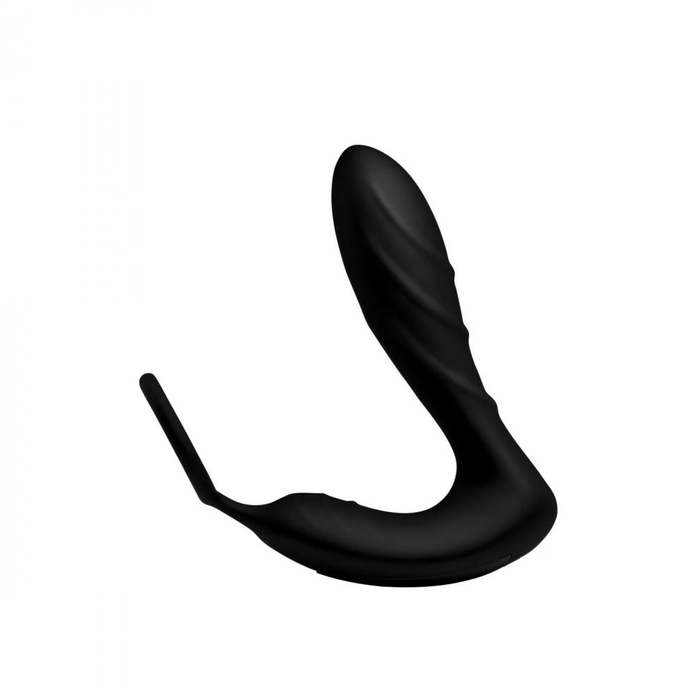 Remote Sex Toys Extreme Sex Toys, Bondage, & Fucking Machines | ExtremeRestraintsSilicone Prostate Vibrator And Cock Ring W/Remote Control - Image 6