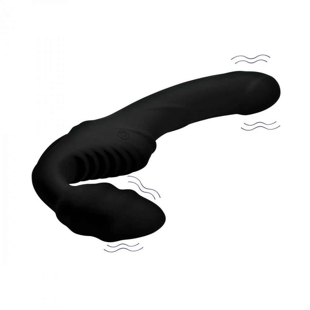 Remote Sex Toys Extreme Sex Toys, Bondage, & Fucking Machines | ExtremeRestraintsPro Rider 9X Vibrating Silicone Strapless Strap On With Remote Control - Image 6
