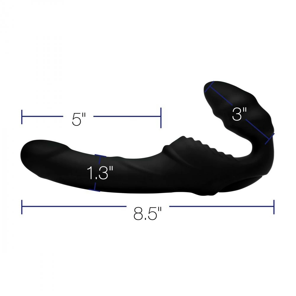 Remote Sex Toys Extreme Sex Toys, Bondage, & Fucking Machines | ExtremeRestraintsPro Rider 9X Vibrating Silicone Strapless Strap On With Remote Control - Image 4