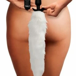 Remote Sex Toys Extreme Sex Toys, Bondage, & Fucking Machines | ExtremeRestraintsVibrating White Fox Tail Slender Anal Plug