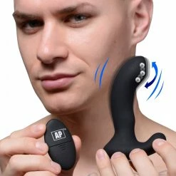 Remote Sex Toys Extreme Sex Toys, Bondage, & Fucking Machines | ExtremeRestraints10X P-Massage Silicone Prostate Stimulator With Stroking Bead