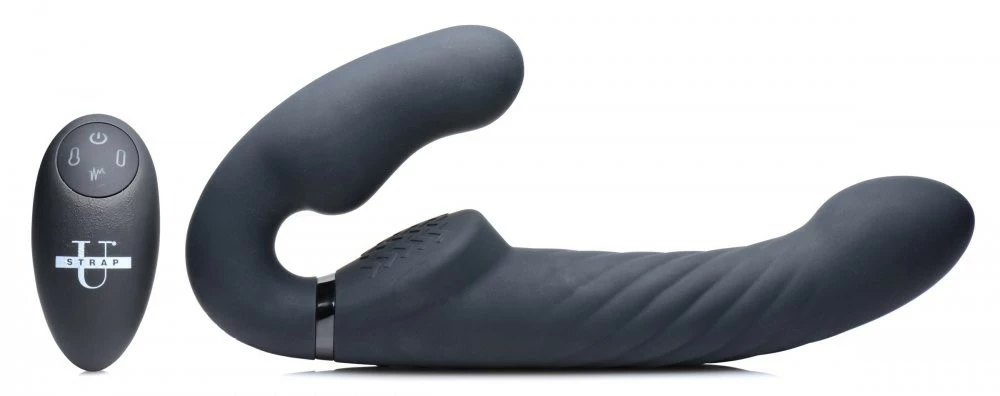 Remote Sex Toys Extreme Sex Toys, Bondage, & Fucking Machines | ExtremeRestraintsErgo-Fit Twist Inflatable Vibrating Silicone Strapless Strap-on - Image 5