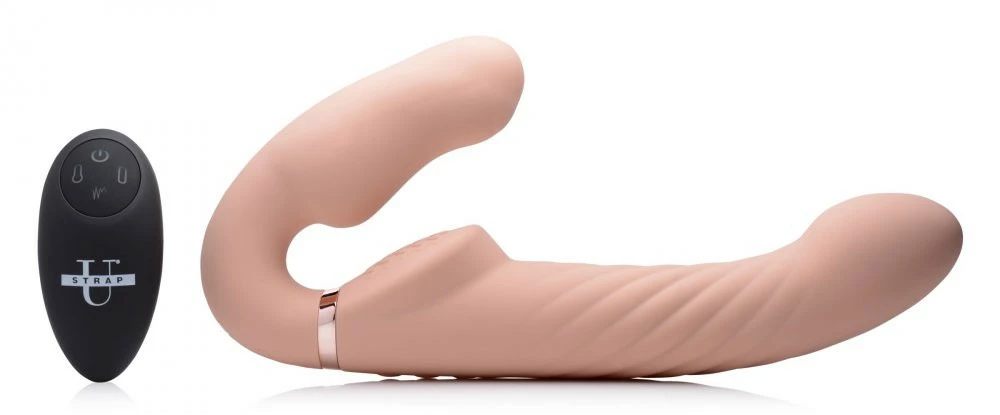 Remote Sex Toys Extreme Sex Toys, Bondage, & Fucking Machines | ExtremeRestraintsErgo-Fit Twist Inflatable Vibrating Silicone Strapless Strap-on - Image 4