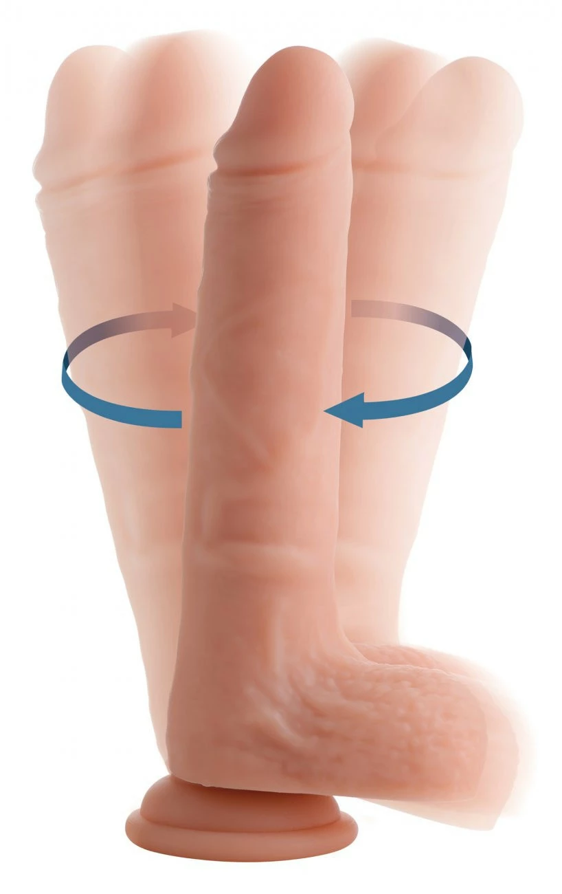 Remote Sex Toys Extreme Sex Toys, Bondage, & Fucking Machines | ExtremeRestraintsVibrating And Rotating Remote Control Silicone Dildo With Balls