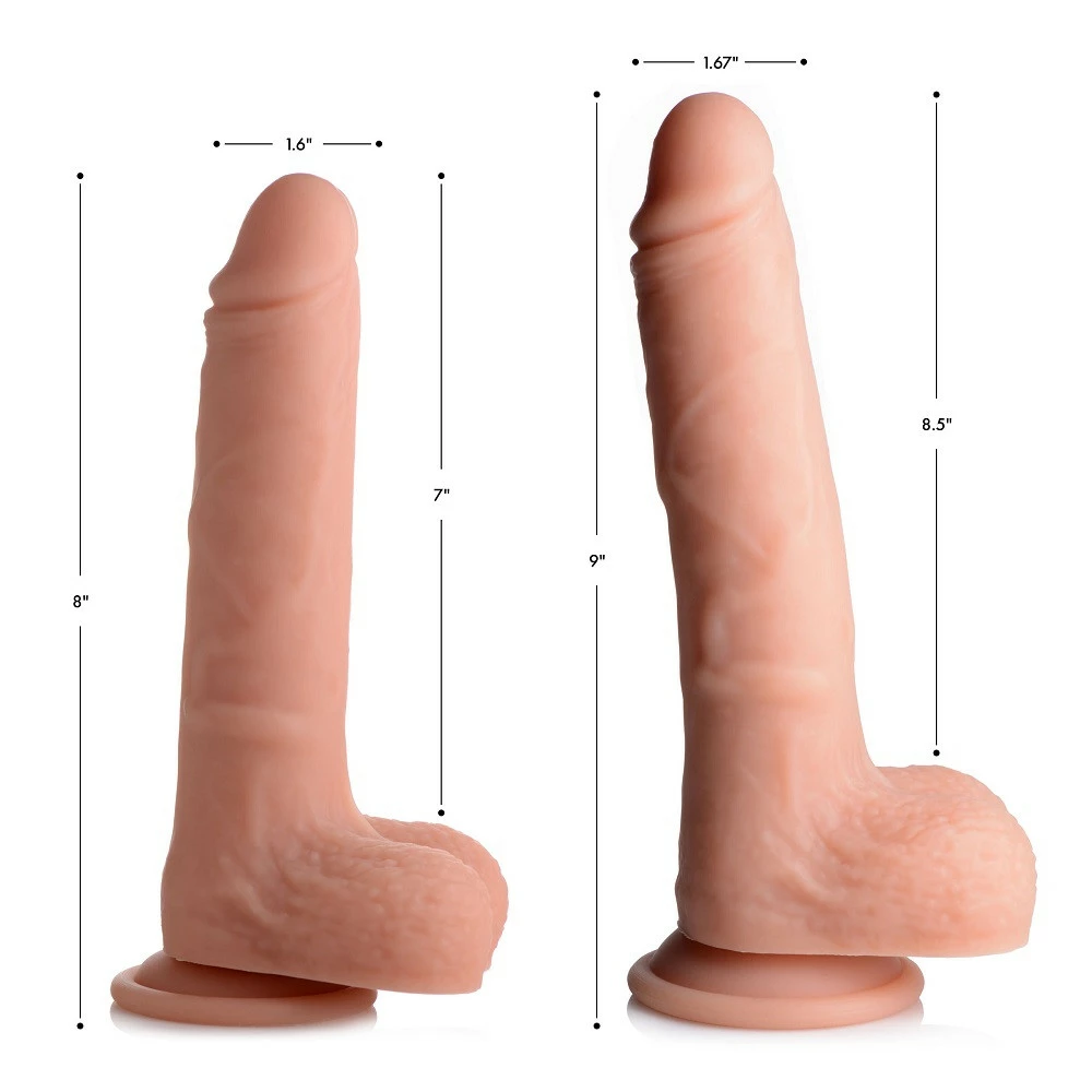 Remote Sex Toys Extreme Sex Toys, Bondage, & Fucking Machines | ExtremeRestraintsVibrating And Rotating Remote Control Silicone Dildo With Balls - Image 3
