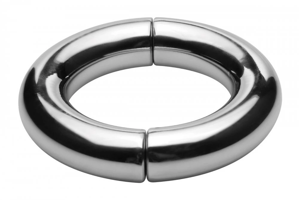 Steel, Chrome & Other Metal Penis Rings Extreme Sex Toys, Bondage, & Fucking Machines | ExtremeRestraintsMega Magnetize Stainless Steel Magnetic Cock Ring - Image 3