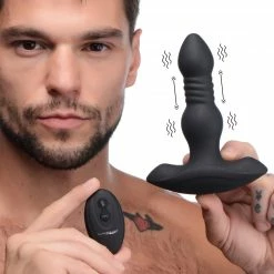 Remote Sex Toys Extreme Sex Toys, Bondage, & Fucking Machines | ExtremeRestraintsVibrating And Thrusting Remote Control Silicone Anal Plug