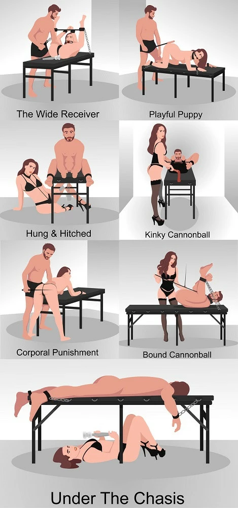 Sex Benches & BDSM Horses Extreme Sex Toys, Bondage, & Fucking Machines | ExtremeRestraintsExtreme Bondage Table - Image 10