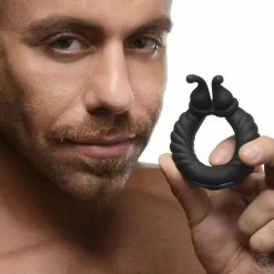 Vibrating Penis Rings Extreme Sex Toys, Bondage, & Fucking Machines | ExtremeRestraints10X Cobra Dual Stimulation Silicone Cock Ring