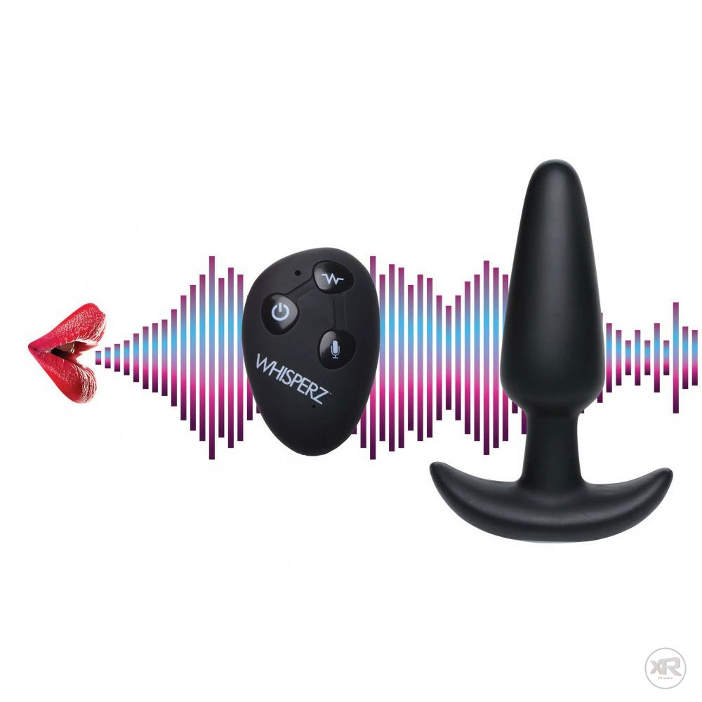 Remote Sex Toys Extreme Sex Toys, Bondage, & Fucking Machines | ExtremeRestraintsVoice Activated 10X Silicone Vibrating Slim Butt Plug With Remote Control - Image 2