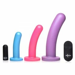 Remote Sex Toys Extreme Sex Toys, Bondage, & Fucking Machines | ExtremeRestraintsTriple Peg 28X Vibrating Silicone Dildo Set With Remote Control