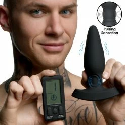 Remote Sex Toys Extreme Sex Toys, Bondage, & Fucking Machines | ExtremeRestraints25X Pulsing And Vibrating Silicone Plug With Remote